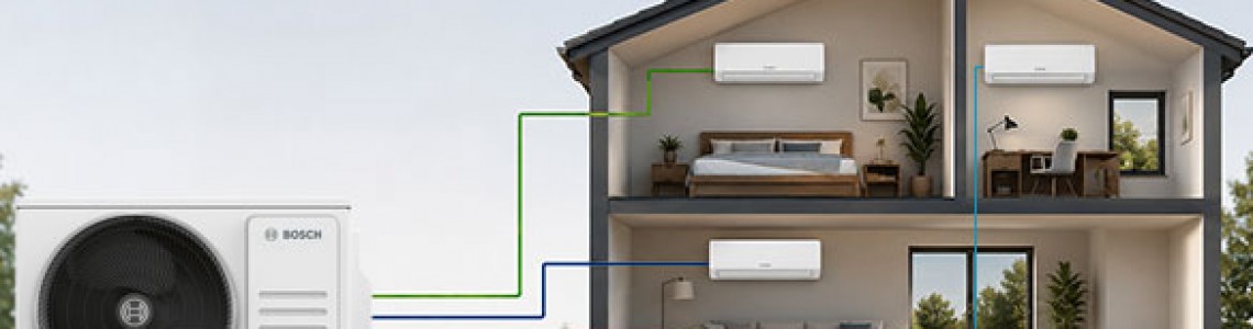 Мултисплит системи Bosch CL5000 Multi и CL7000 Multi – комфорт с едно външно тяло