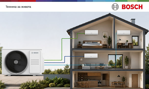Мултисплит системи Bosch CL5000 Multi и CL7000 Multi – комфорт с едно външно тяло