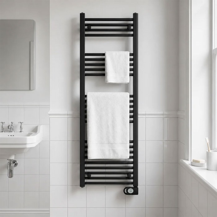 Електрическа лира за баня Adax Comfort 600W black