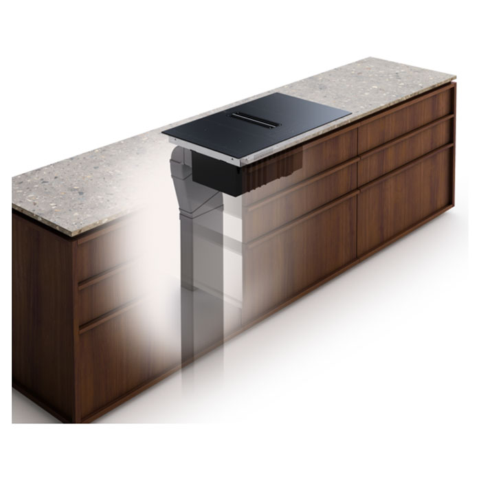 Индукционен плот с вградена вентилация Electrolux ECC83410CK Серия 600 Bridge, 80 см