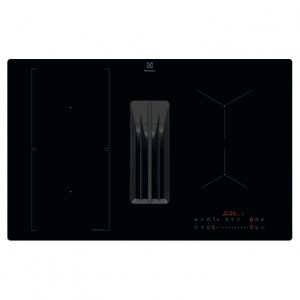 Индукционен плот с вградена вентилация Electrolux ECC83410CK Серия 600 Bridge, 80 см
