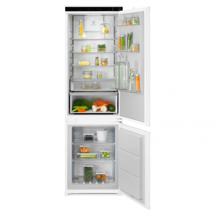 Комбиниран хладилник с фризер за вграждане Electrolux ENA7CD18S Серия 700 NoFrost, 177 см