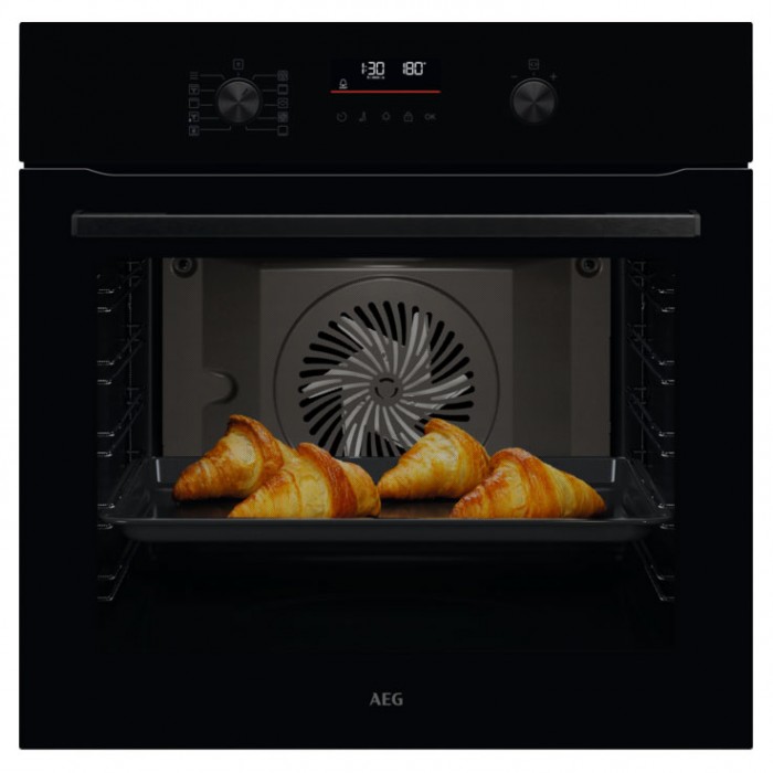 Фурна за вграждане AEG NBA5C43AK Серия 5000 SteamBake, Пара, 71 л, Клас А+
