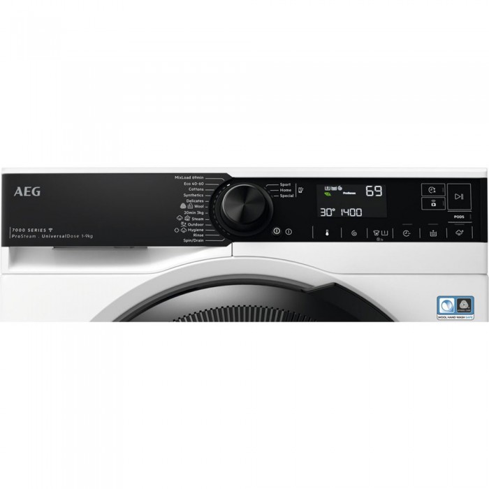 Пералня AEG LFR73944FQE Серия 7000 AutoDose WiFi, 1400 обр/мин, 9 кг