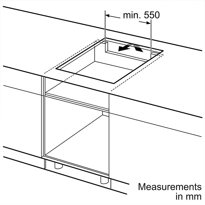 Индукционен плот за вграждане Bosch PUC611AA5E Серия 2, 60 см