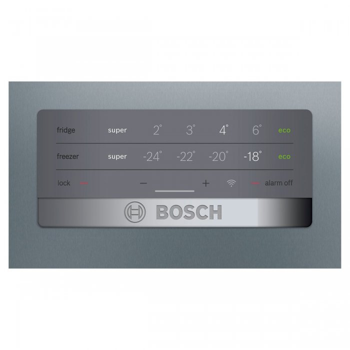 Комбиниран хладилник с фризер Bosch KGN397LEQ NoFrost Серия 4, 203 см