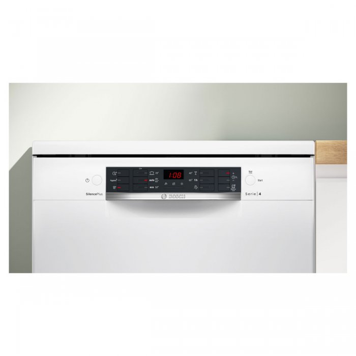 Свободностояща съдомиялна Bosch SMS46KW02E Серия 4, 60 см, 13 комплекта
