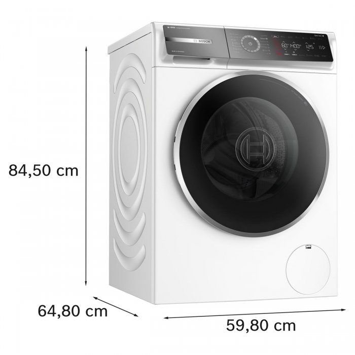 Пералня Bosch WGB254A2BY Серия 8, i-DOS, Iron Assist, WiFi, 1400 обр/мин, 10 кг