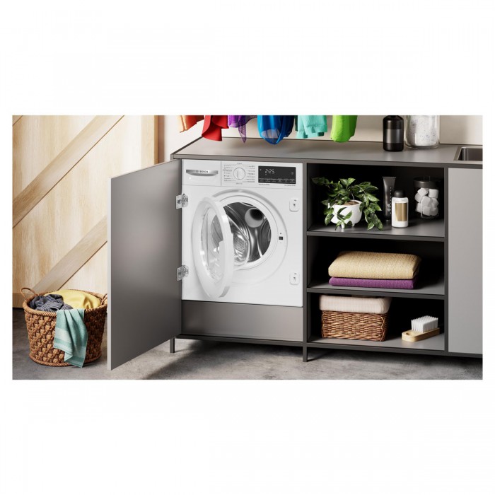 Комбинирана пералня със сушилня за вграждане Bosch WKD28490EU Серия 6, 1400 обр/мин, 8/5 кг