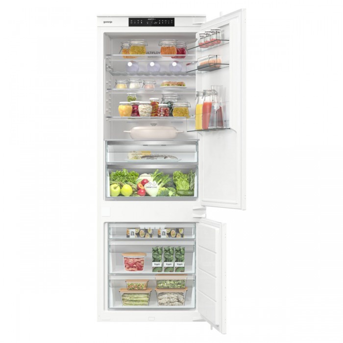 Комбиниран хладилник с фризер Gorenje NRKI619D61WFE, 194 см.
