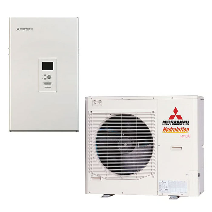 Термопомпа Mitsubishi Heavy Hydrolution HMS100-W/FDCW100VNX-А, 12 kW, отопление, охлаждане и БГВ