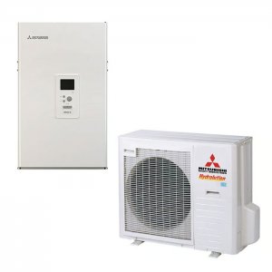 Термопомпа Mitsubishi Heavy Hydrolution HMS100-W/FDCW71VNX-W, 8 kW, отопление, охлаждане и БГВ