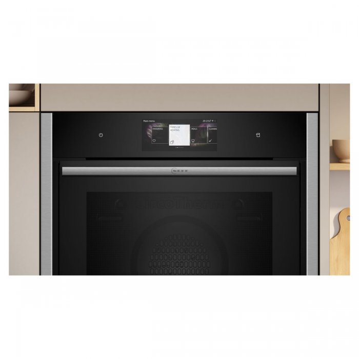 Фурна за вграждане Neff B64VT73N0 Серия N90 Slide & Hide, Пиролиза, Пара, 71 л, Клас A+