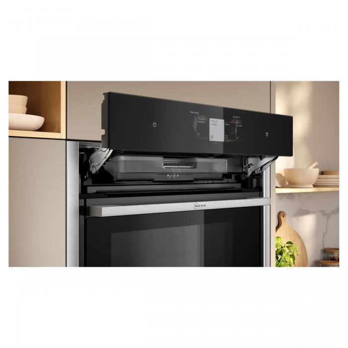 Фурна за вграждане Neff B64VT73N0 Серия N90 Slide & Hide, Пиролиза, Пара, 71 л, Клас A+