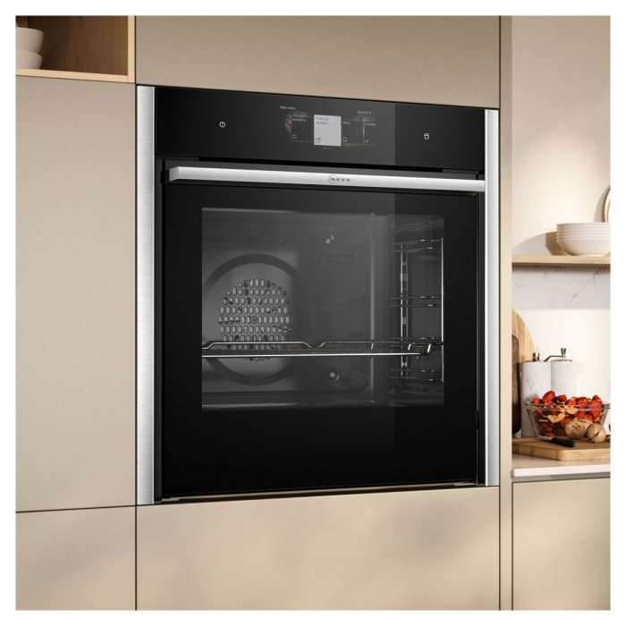 Фурна за вграждане Neff B64VT73N0 Серия N90 Slide & Hide, Пиролиза, Пара, 71 л, Клас A+