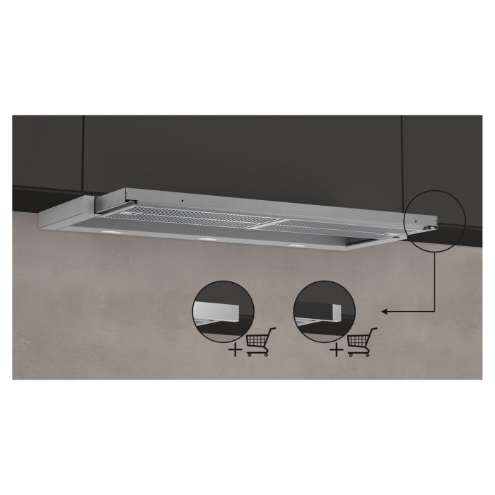 Телескопичен аспиратор за вграждане Neff D49ED52X1 Серия N50, 397 m³/h