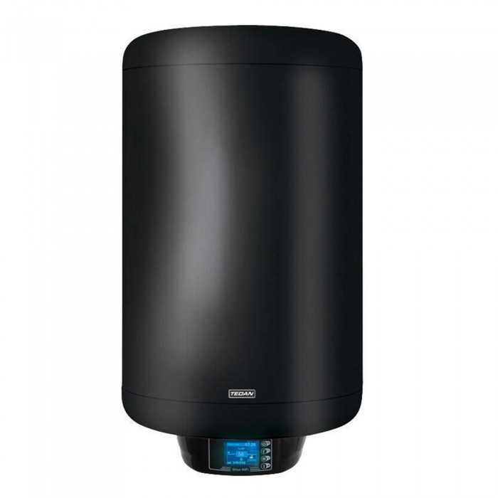 Вертикален бойлер Tedan Sirius inox WiFi 80 Black 2kW - неръждаем