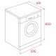 Пералня Teka WMK 40840 WH, 1400 обр/мин, 8 кг