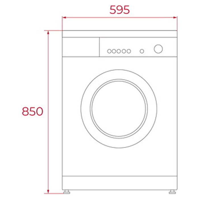 Пералня Teka WMK 40840 WH, 1400 обр/мин, 8 кг