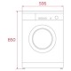 Пералня Teka WMK 40840 WH, 1400 обр/мин, 8 кг