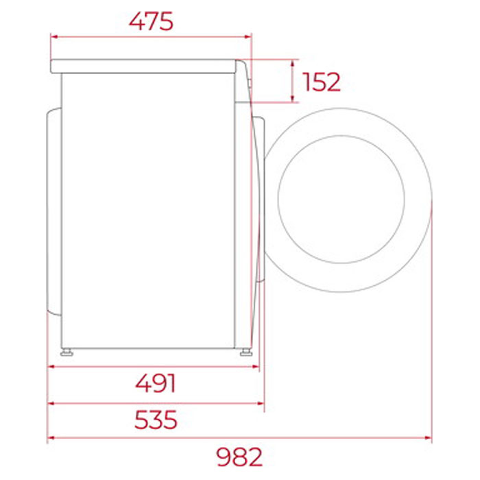 Пералня Teka WMK 40840 WH, 1400 обр/мин, 8 кг