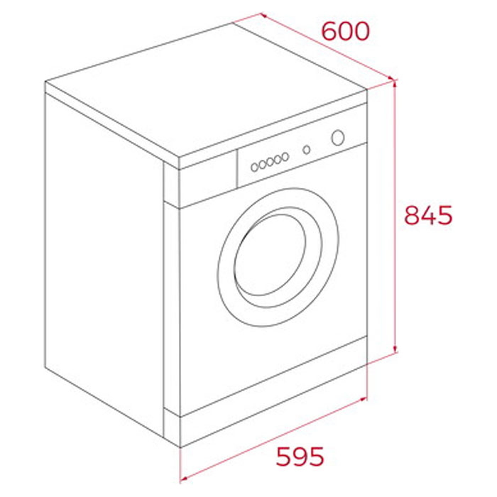 Сушилня с термопомпа Teka SHK 70840 WH, 8 кг
